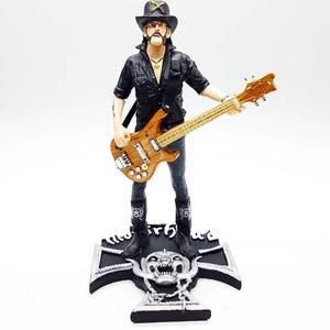 Miniature Rock Legend Action Figure with Guitar – Classic Metal Style