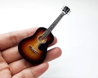 Guitarra acústica en miniatura Sunburst D6 "Atom"
