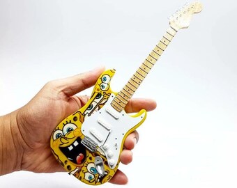 Miniature Guitar Fender Stratocaster SpongeBob SquarePants