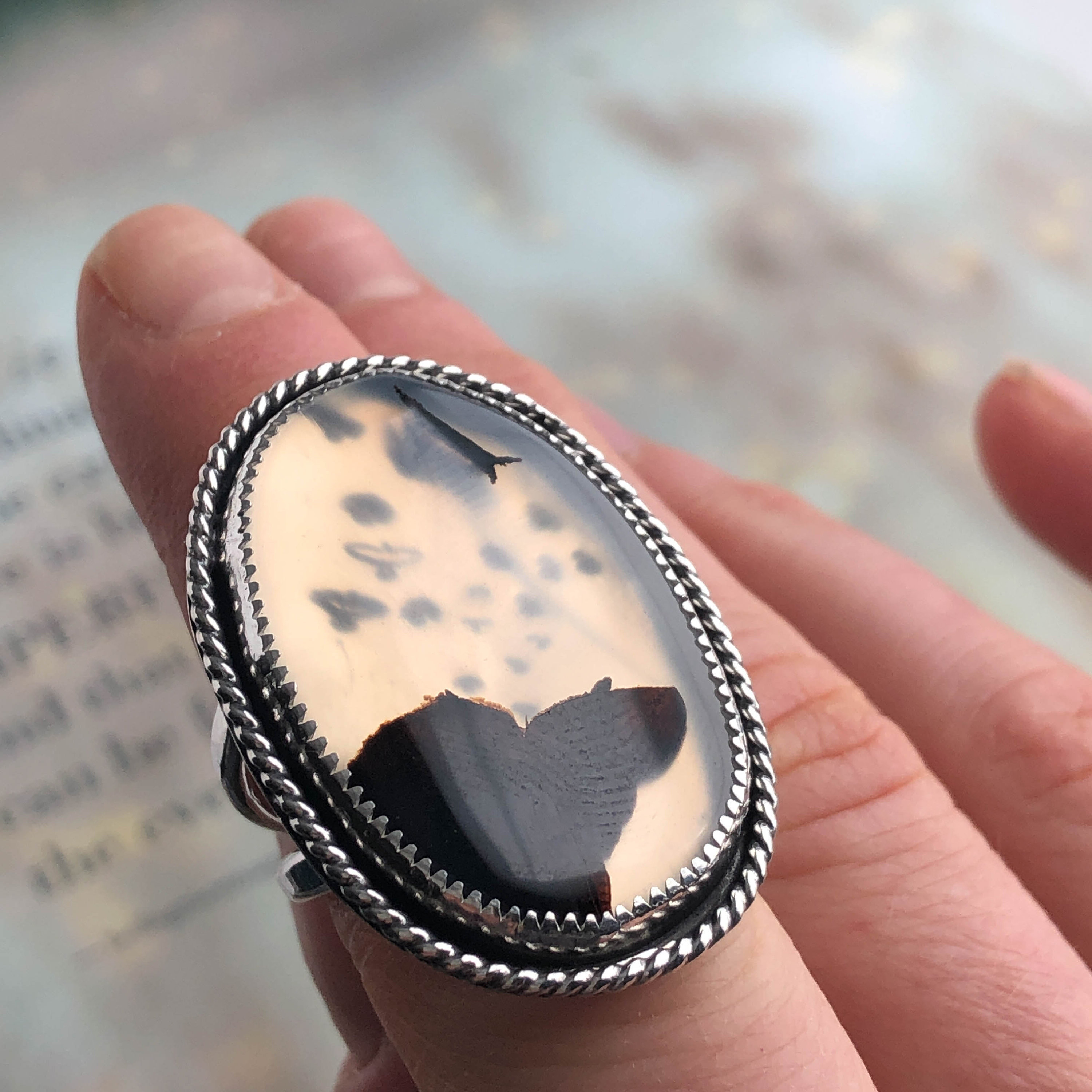 Montana Agate Statement Ring