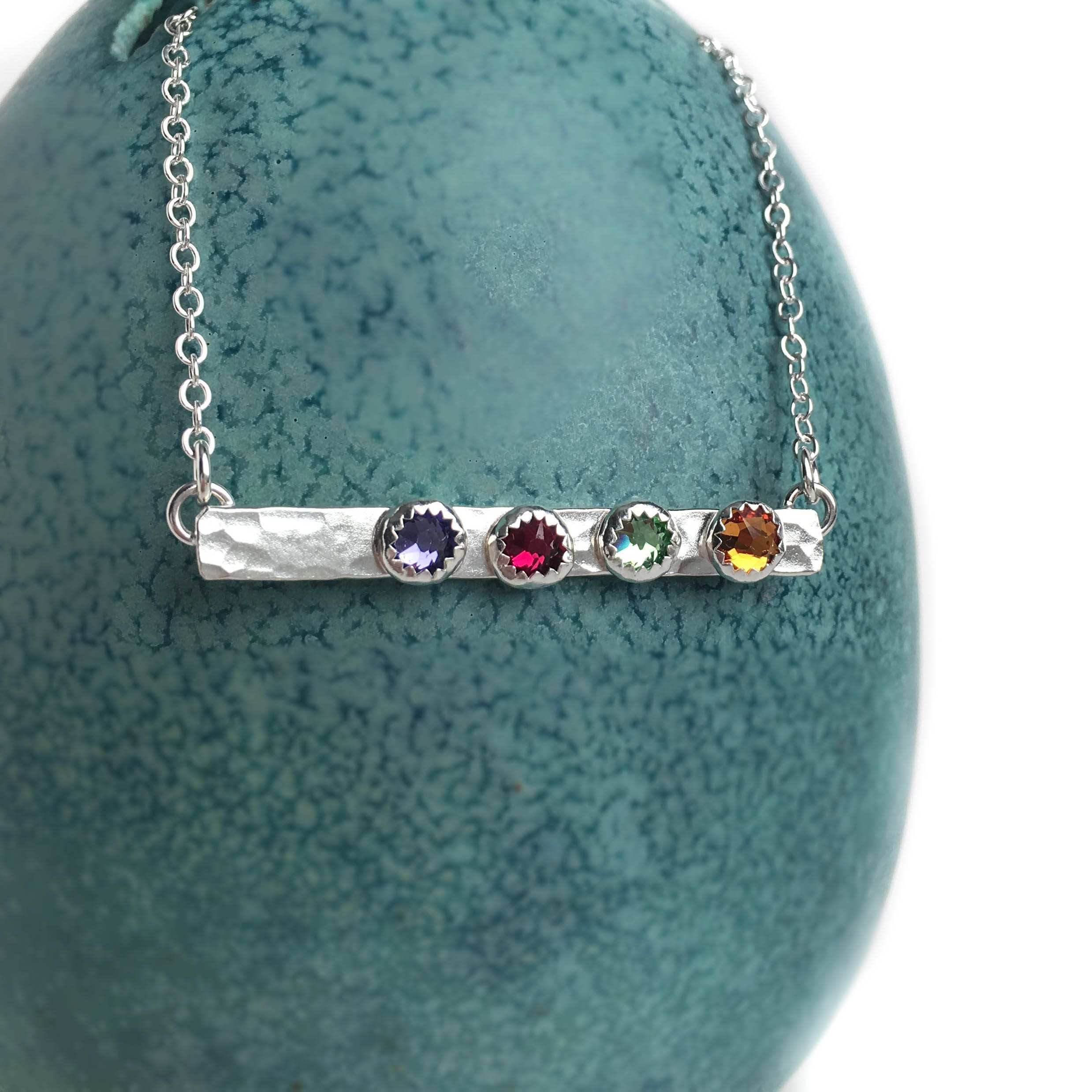 Birthstone Bar Necklace
