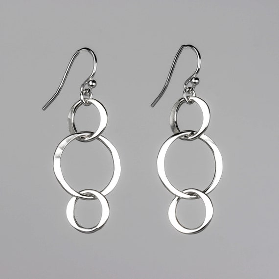 Serpentine Hoop Dangle Earrings – Crafty Wonderland