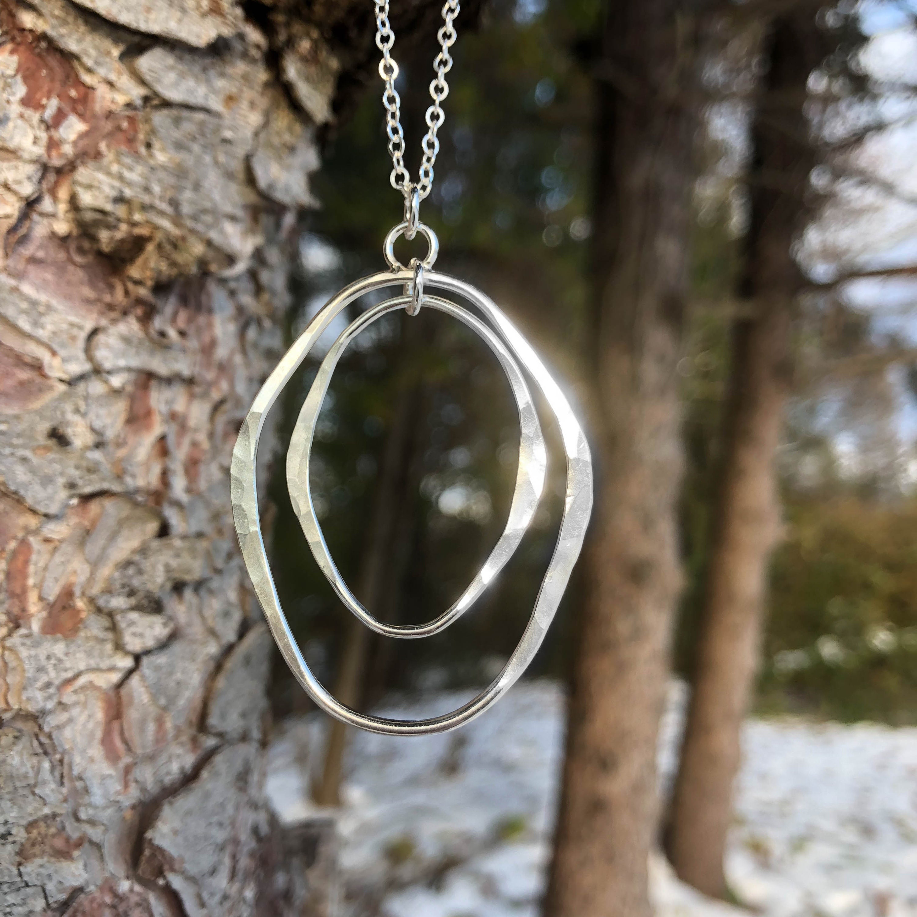 Organic Shaped Ovals Necklace