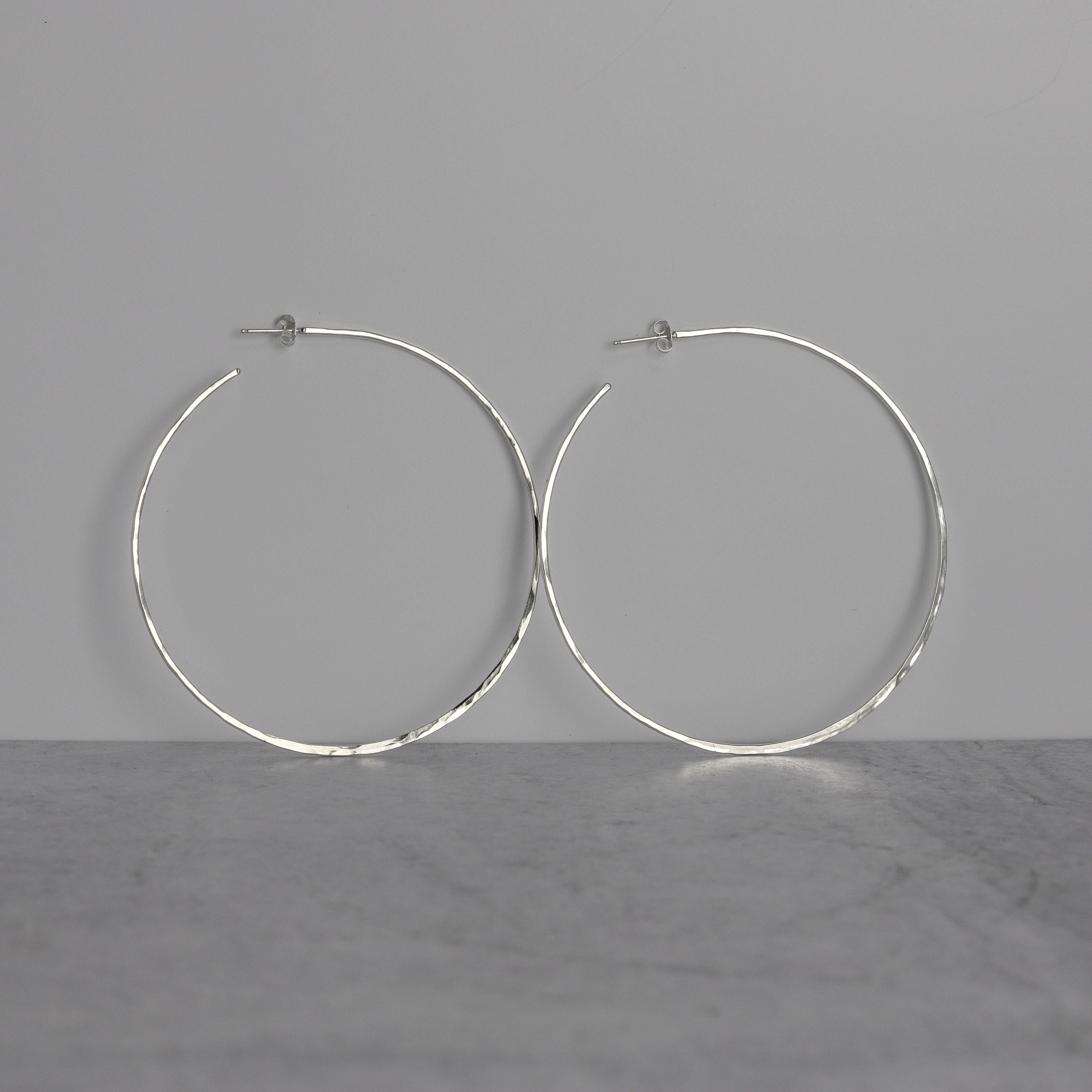 prouds silver hoop earrings
