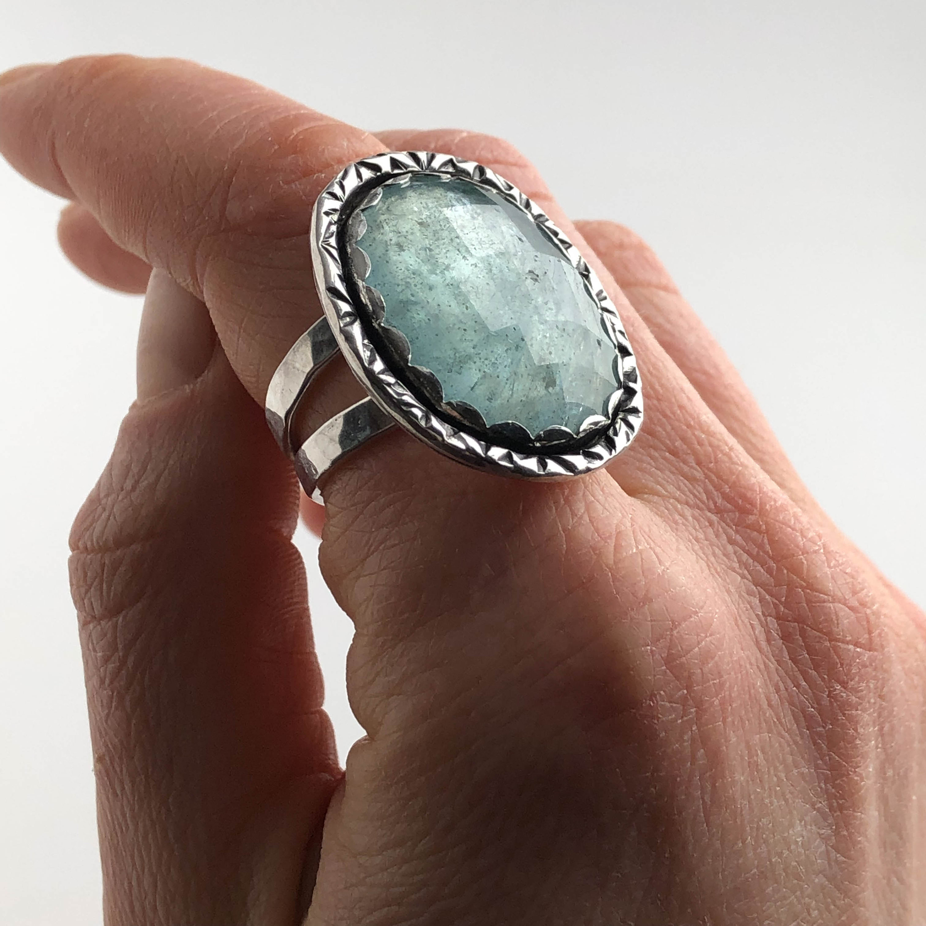 Aquamarine Statement Ring