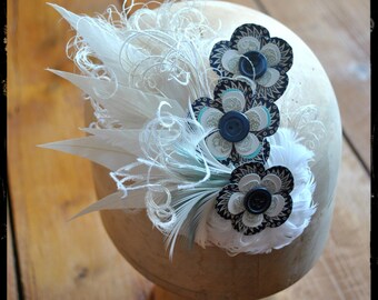 Vintage Bridal Playing Card Flower Fascinator