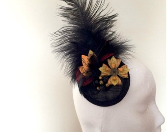 Moulin Rouge Vintage Ticket Fascinator Headpiece