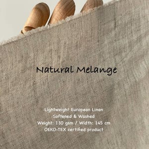 Linnen 130 gsm lichtgewicht Natuurlijk Europees vlas voor kleding Jurken Gordijnen en huishoudtextiel op maat gesneden Meter OEKO Tex-certificaat