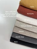 Heavyweight Linen Fabric 100% European Flax Soft Washed Linen by the yard for home decor pillows upholstery curtains table linen 300 GSM product logo
