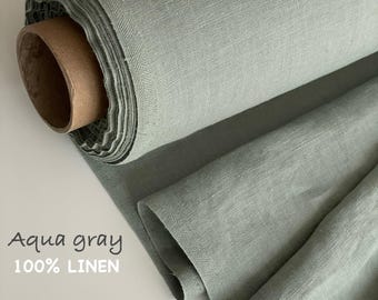 Washed Linen Fabric Softened European Organic Linen by the yard meter Mid-weight Fabric for Sewing Clothing Bedding 205 gsm or 6.78 oz/yd2