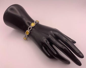 NLH Citrine & CZ Bracelet