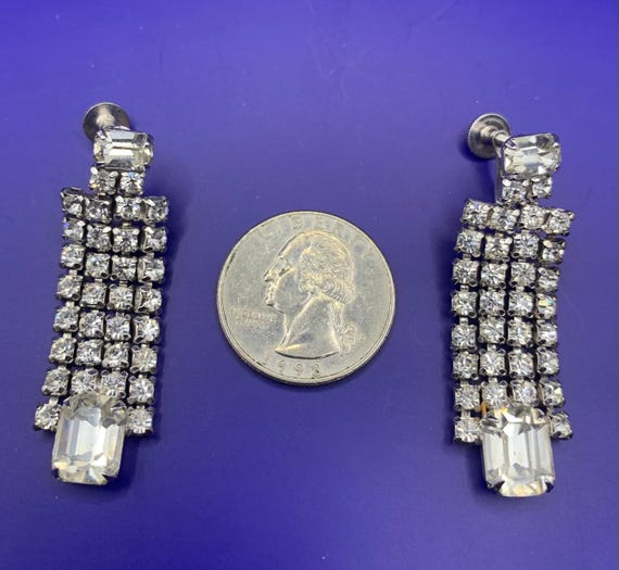 Breathtaking Signed Vintage Kramer Chandelier Ear… - image 9