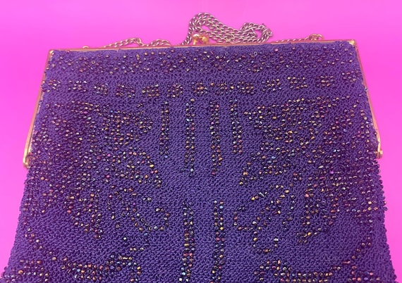 Dramatic Vintage Beaded Evening Bag - image 5