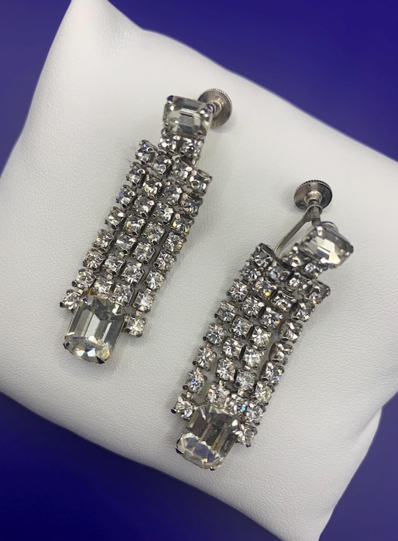 Breathtaking Signed Vintage Kramer Chandelier Ear… - image 7