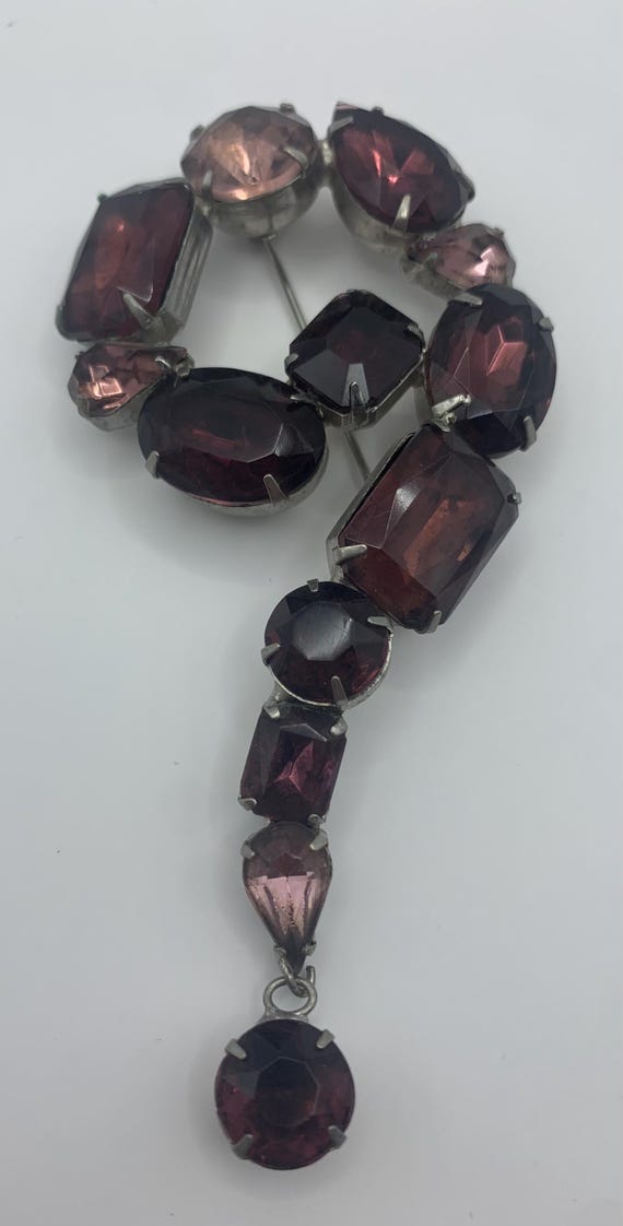 1930s Unsigned Question Mark Brooch - image 2