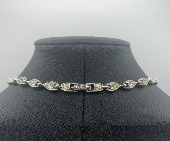 Vintage Bogoff Rhinestone Choker Necklace: 1950s … - image 5