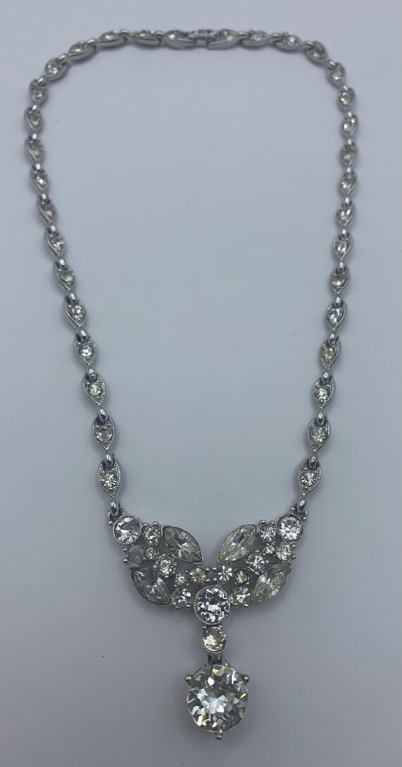 Vintage Bogoff Rhinestone Choker Necklace: 1950s … - image 6