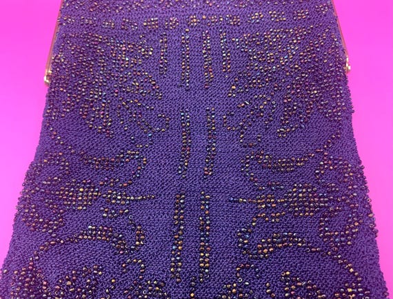 Dramatic Vintage Beaded Evening Bag - image 4