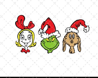 The Grinch Bundle, Grinch Clipart Files, Grinch Christmas Svg, Files for Cricut & Silhouette Digital File