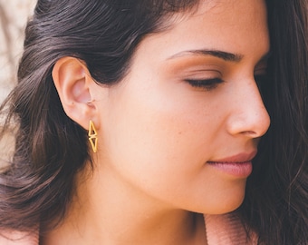 Geometric stud earrings