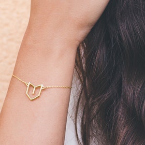 Pulsera del corazón de oro, regalo del día de las madres, 3 mejores amigos, pulsera de la hermana, regalo del aniversario, regalo del cumpleaños 30, pulsera Femme imagen 1