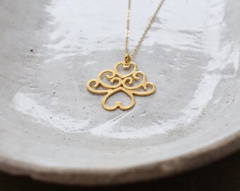 Large Unique kabbalah necklace, hamsa necklace, gold filled necklace,simple necklace,everyday necklace,delicate necklace,charm necklace