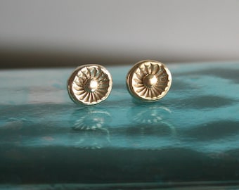 Kimberly Earrings- Flower Stud Earrings - Gold Stud Earrings - 18k Gold Plated Studs