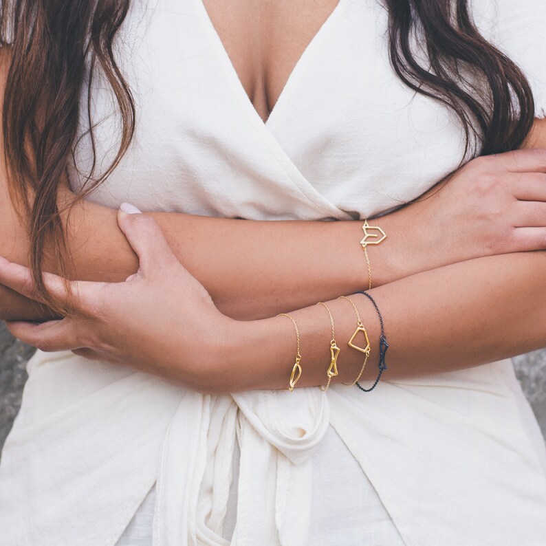 Pulsera del corazón de oro, regalo del día de las madres, 3 mejores amigos, pulsera de la hermana, regalo del aniversario, regalo del cumpleaños 30, pulsera Femme imagen 5