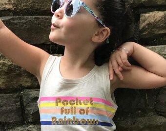 Pocket Full Of Rainbows toddler t-shirt • fun • gift • party • kid • tee • birthday • birthday shirt • rainbow tee • unicorn tee • elvis
