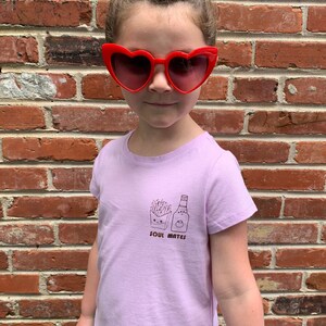 Soul Mates Fries & Ketchup Toddler T-shirt • Fast Food • Junk Food • Cheeseburger • Mustard •
