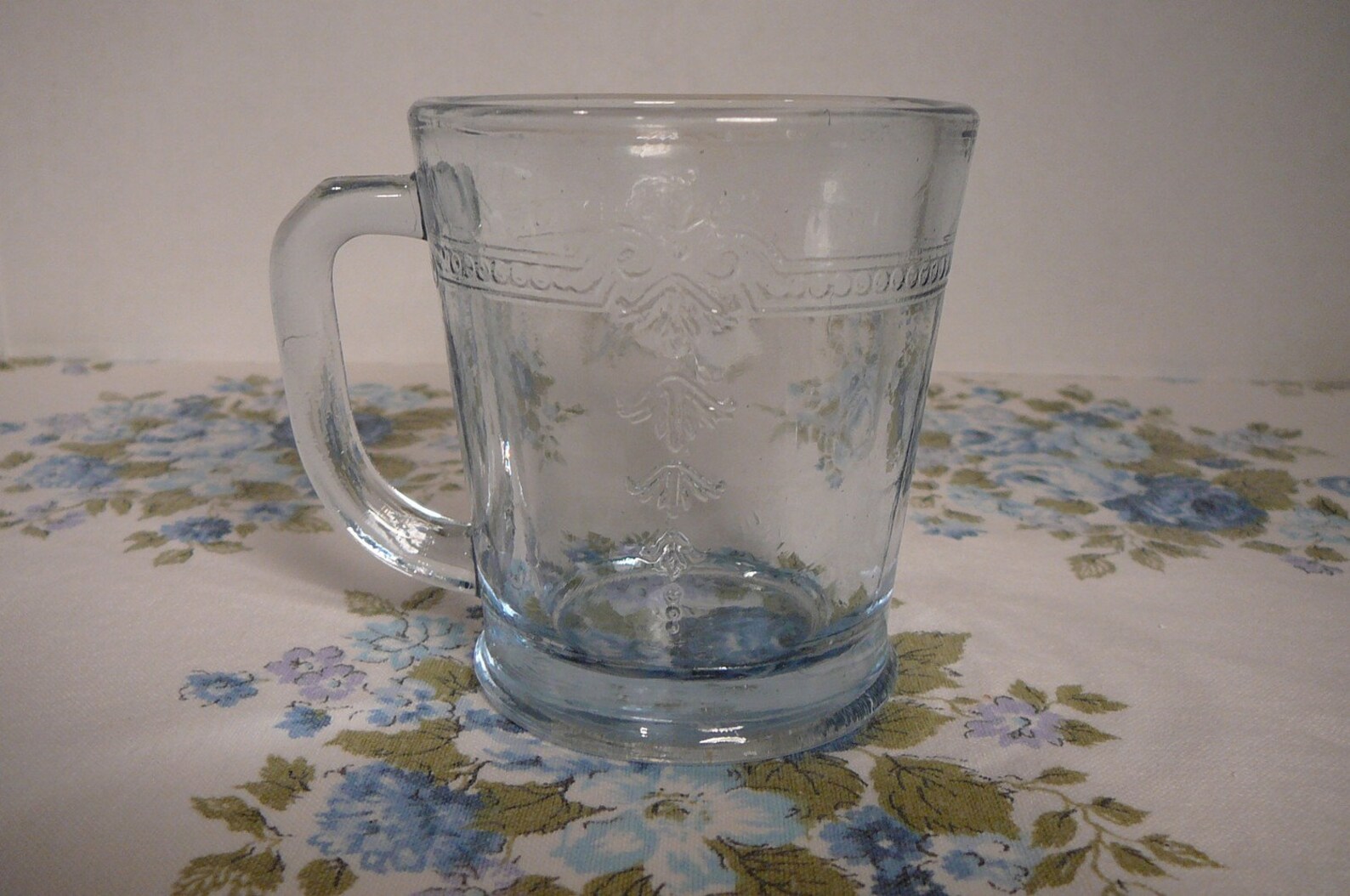 Fire King Oven Glass Philbe Coffee Mug Sapphire Blue Etsy