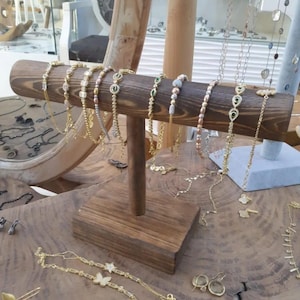 Authentischer Armbandständer, Armbandständer, Luxus-Holzschmuckständer, Schmuckständer, Armband-, Ohrring- und Ringständer,