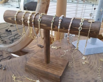 Authentic Bracelet Stand, Bracelet Display, Luxury wood jewelry stand, Jewelry organizer stand, Bracelet,earring & ring display holder,