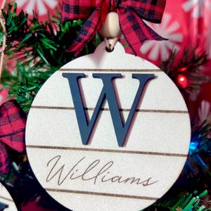 Family Name Christmas Ornament