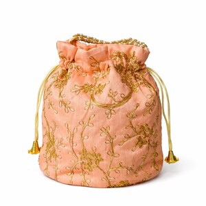 Jute potli bag for party with any dress look very unique more color available