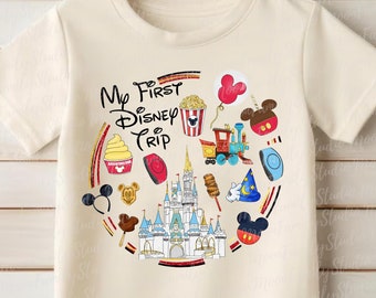 My First disney trip png, Sublimation Design Downloads, vacation, family Shirt Design, Digital Download