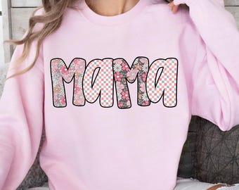 Preppy Mama png, Cute Mama png, Floral Mama png, Mothers day png, Mama png, Mama Shirt Design, Floral Sublimation, Digital Download
