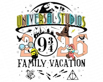 Universal Studios Halloween PNG,2026 Universal Studios Png, Family Vacation Png, Mouse and Friends Png Halloween Theme,Vacay Mode Png