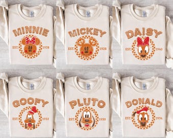 Pacchetto natalizio vintage Topolino e amici PNG, Famiglia natalizia PNG, Natale Disney PNG, Gruppo natalizio Disney PNG, File PNG di Natale
