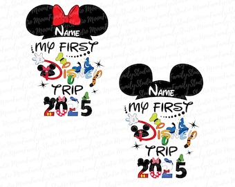 Paquete de vacaciones familiares 2025 PNG, ratón y amigo PNG, mi primer viaje 2025 PNG, reino mágico PNG, castillo mágico PNG, viaje familiar PNG