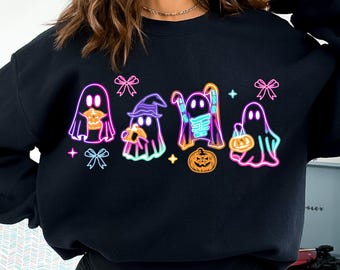 Coquette Halloween Neon Png, Halloween Ghost Neon png, Halloween Mama Png, Spooky Season Png, Social Club Png, Girly Coquette Bow Png