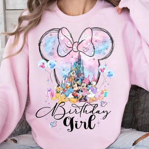 Disney Birthday Girl Png, alles Gute zum Geburtstag Png, Familienurlaub Png, Vacay Mode, magisches Königreich Png