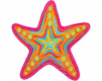 Starfish PNG, Preppy Coastal Shirt Design, Summer Vibes Png, Nautical Sublimation Designs, Retro Seashell Png, Girly Beach Digital Design