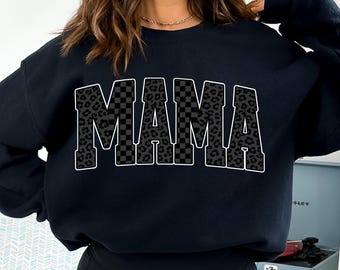 Mama Png, Black Mama Design, Leopard Mama PNG, Trendy Mom Shirt Design, Mama Sublimation Png
