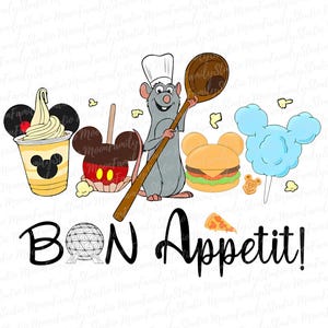 Festival international de la gastronomie et du vin d'Epcot Remy Bon Appetit 2025 png, Disney Snacking Around The World Svg-png, vintage png, voyage en famille png