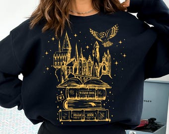 Universal Studios Wizard Castle Png, Magical Book Png, Disney Fantasy World Png, Witchery Castle Png, Wizard School Tee