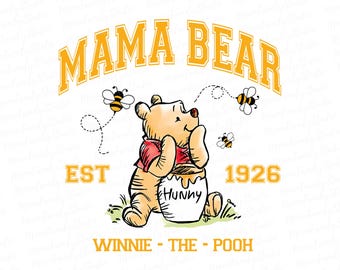 Mama Niedźwiedź Szac. 1926 PNG, Kubuś Mama Png, Kubuś Puchatek Mama Png, PNG do sublimacji, Dzień Matki PNG, Mama Png, Mama Png, Only Png