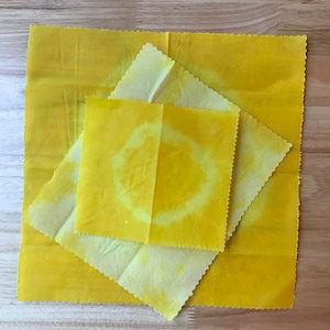 Variety Pack of 3 (large, snack and small) Beeswax Food Wraps - Reusable and Eco-Friendly BWW3PKLGSNSM