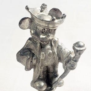 Vtg Mickey Mouse Pewter Figurine image 1