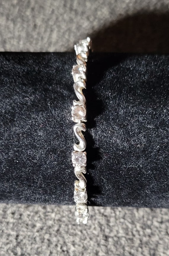 Sterling Tennis Bracelet - image 1